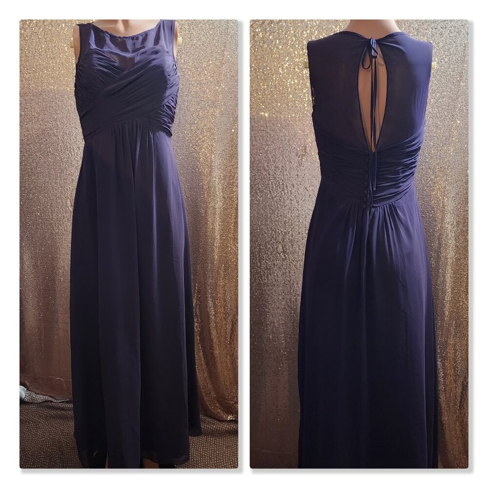 Purple Short Sleeve Dress